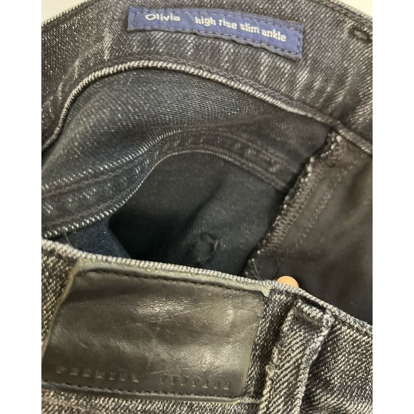 Citizens of Humanity Premium Vintage Olivia High Rise Crop Jeans Size 26 Gray - Picture 6 of 14